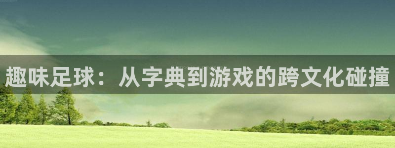球王会体育：趣味足球：从字典到游戏的跨文化碰撞